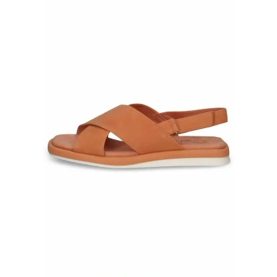 Afbeelding van Caprice Sandalen, Dames, Maat: 40, Orange suede Leer