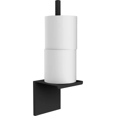 Afbeelding van Wc rolhouder voorraad Allibert Loft Game zwart mat