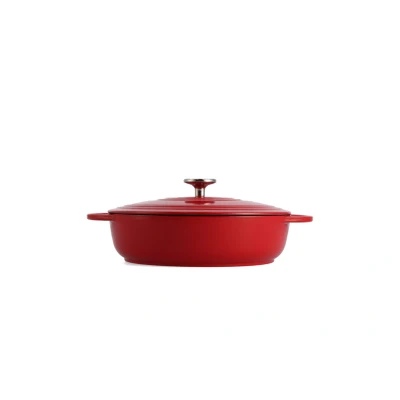 Afbeelding van Bk Bourgogne Lage Stoofpan 28 Cm Chili Red Low, 4 Liter