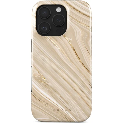 Afbeelding van Burga Hoesje geschikt voor Apple iPhone 16 Pro Telefoonhoesje Hardcase Tough Backcover Shockproof Schokbestendig Anti Shock Proof Full Glam Bruin