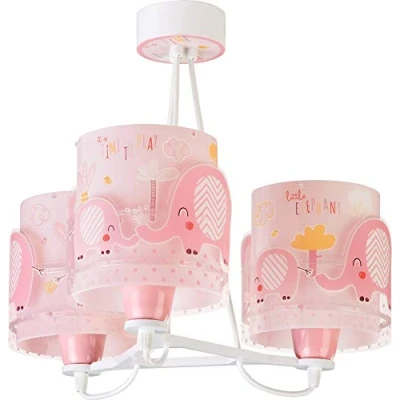 Afbeelding van Hanglamp Little Elephant, 3 lamps, roze
