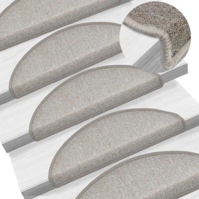 Afbeelding van 15 st Trapmatten 65x24x4 cm taupe
