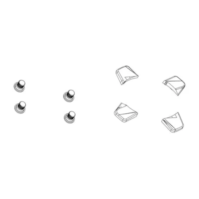 Afbeelding van SRAM Red Quarq Hidden Bolt Kettingblad Schroeven 5 gaats Force CX1, zwart