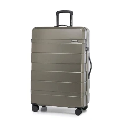 Afbeelding van WITTCHEN COMODO Line Handbagagekoffer van ABS, telescopische handgreep, TSA slot, 4 dubbele wielen, Goud, Grote koffer