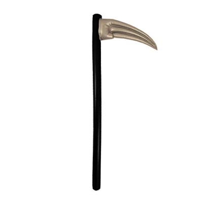 Afbeelding van Halloween Opblaasbare Magere Hein horror verkleed zeis 100 cm verkleedaccessoires