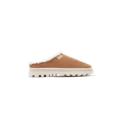 Afbeelding van Palladium Pantoffels, Maat: 43, Brown Veloursleer