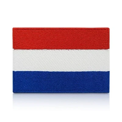 Afbeelding van Opstrijkbare patch Nederlandse vlag om op te strijken Finally Home