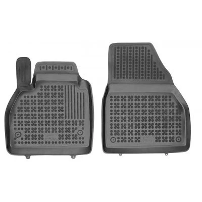 Afbeelding van REZAW PLAST 201907P Vloermatset Rubber Voor 2 Zwart Op maat gemaakt RENAULT: Kangoo II Express, Be Bop