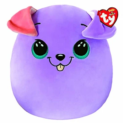 Image de Peluche Ty Squish A Boos Small Bitsy Le Chien Violet