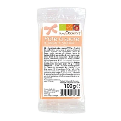 Afbeelding van Scrapcooking suikerpasta perzik, 100 g, 5 stuks