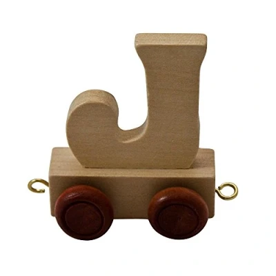 Afbeelding van Lettertrein J Naamtreintje babykamer Kraamcadeau