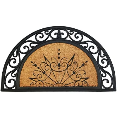 Afbeelding van ID Mat Vloermat, natuurlijke kokosvezels op rubberen frame, beige, 45 x 75 cm, CORALN4575DL85031