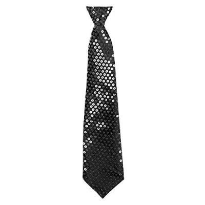 Afbeelding van Dressing Up &amp; Costumes Suits St. Stropdas Spangles Zwart (40 Cm)
