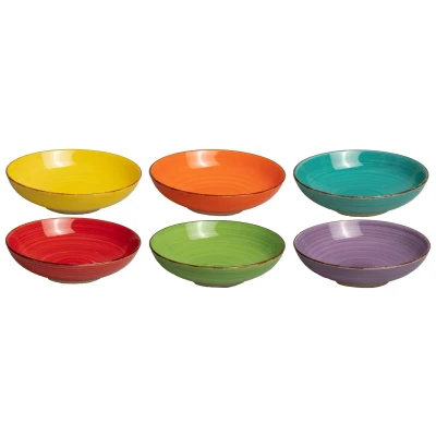 Afbeelding van Studio Tavola Pastaborden Sunny Summer ø 23 cm 6 stuks