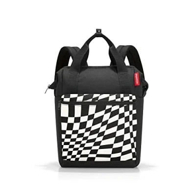 Afbeelding van Reisenthel Allrounder R Schouder/ Rugtas 12L Op Art Zwart