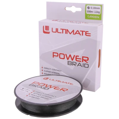 Afbeelding van Ultimate Power Braid 0.30mm 19kg 150m Green Gevlochten lijn