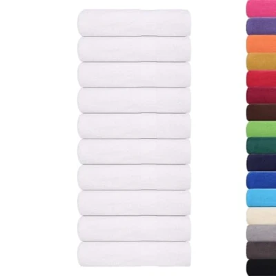 Afbeelding van vidaXL Handdoeken 10 st 50x100 cm 360 g/m² 100% katoen wit