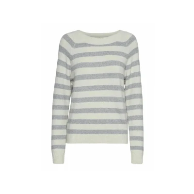Afbeelding van Vero Moda Vmdoffy Oneck Trui, Dames, Maat: XS, Birch