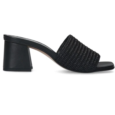 Afbeelding van sacha Muiltjes met hak, Dames, Maat: 37, Black Schoenen