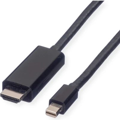 Afbeelding van VALUE Mini DisplayPort Cable, DP UHDTV, M/M, zwart, 3 m