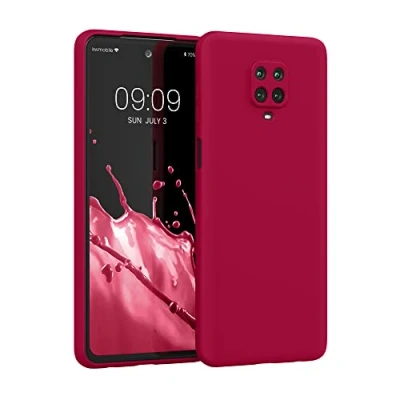 Afbeelding van kwmobile telefoonhoesje geschikt voor Xiaomi Redmi Note 9S / 9 Pro Max Hoesje smartphone Back cover in kersrood