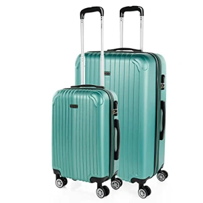Afbeelding van ITACA Set reiskoffers van ABS met 4 wielen, stevig en lichtgewicht, handvat vergrendeling, cabinekoffer voor handbagage, medium grote koffer, beautycase T71500