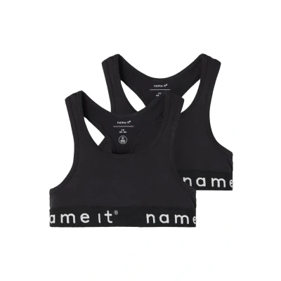 Afbeelding van Name it Nkfshort 2 PACK Bustier voor kinderen, Maat: 146/152, Black