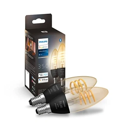 Afbeelding van Philips Hue Filamentlamp White Ambiance kaarslamp E14 2 pack