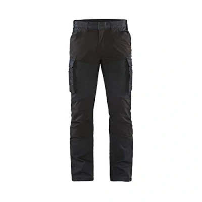 Afbeelding van Blaklader Service werkbroek denim stretch 1457 1147 Marineblauw/Zwart D108