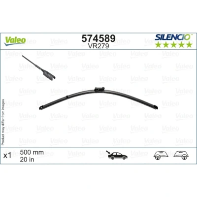 Afbeelding van Ruitenwisser Valeo 574589 500mm Achter Flat blade wisserblad OPEL: Insignia B Grand Sport