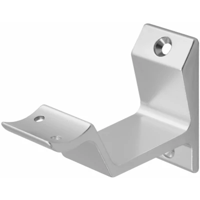 Afbeelding van Trapleuning houder zilver, hol profiel, 65 mm, schroef montage