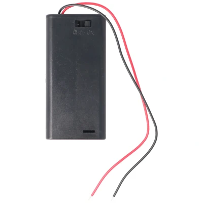 Afbeelding van Batterijhouder voor 2x AA LR6 batterijen met aan / uit schakelaar