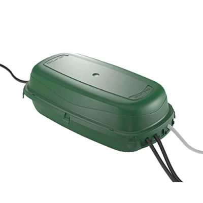Afbeelding van D Line Waterdichte behuizing voor stekkerdoos, beschermingsniveau IP54, binnenafmetingen = 290 mm (lengte) x 125 (breedte) 110 (hoogte) groen