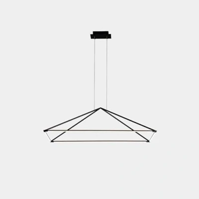 Afbeelding van LEDS C4 Tubs LED hanglamp mat zwart 90x60 cm