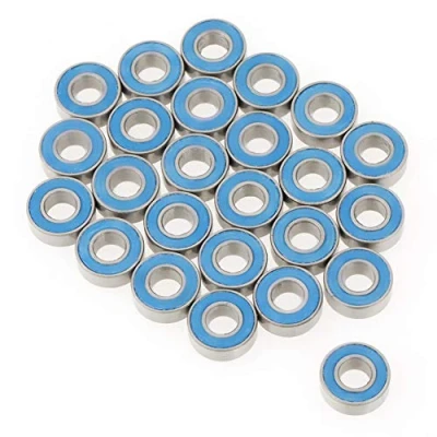 Afbeelding van 25 stuks/set kogellagers MR115 2RS blauw metaal rubber verzegelde 5 &quot; x 11 4 mm