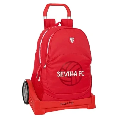 Afbeelding van Schoolrugzak met Wielen Sevilla Fútbol Club Rood 32 x 44 16 cm