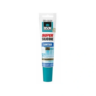 Afbeelding van Super Silicone Sanitair Wit Hang/Statube 150 ml Bison