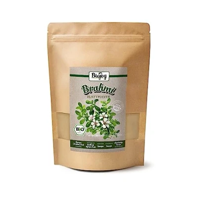 Image de Biojoy Poudre de Brahmi BIO (500 g), powder, sans additifs (Bacopa monnieri (L.) Wettst.)