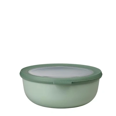 Image de Mepal Bol Multifonction Cirqula Rond Boîte Conservation Alimentaire avec Couvercle Convient comme de Hermétique pour le Réfrigérateur, Micro ondes &amp; Congélateur 1250 ml Nordic sage