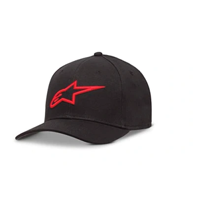 Afbeelding van Alpinestars Ageless Curve Baseballpet met originele Flexfit binnenband zwart/rood