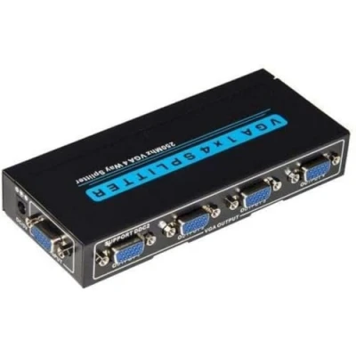 Afbeelding van Link Accessori LKVGA204 VGA Video Splitter (VGA, 4x VGA, 1920x1440 pixels, zwart, 60Hz, 250MHz)