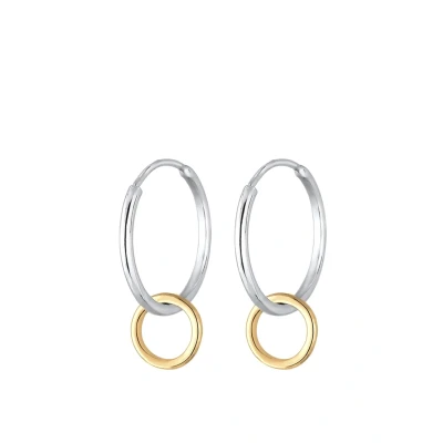 Afbeelding van Elli Kreis GEO Oorbellen bicoloured, Dames, Maat: One Size, Bi coloured
