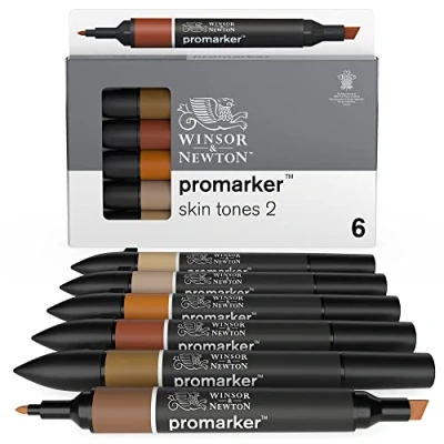 Image de Winsor &amp; Newton Promarker Set 6 Tons De Chair 2