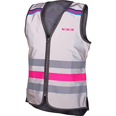 Afbeelding van WOWOW Lucy Jacket dames Full reflective Grijs/roze XXXL