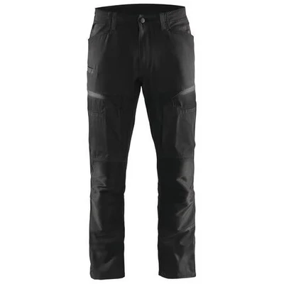 Image de Pantalon services stretch noir/gris foncé