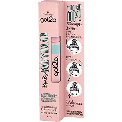 Afbeelding van got2b Schwarzkopf Bye Baby Hair, afwerkingsproduct voor babyhaartjes, mascaraborsteltje, 16 ml