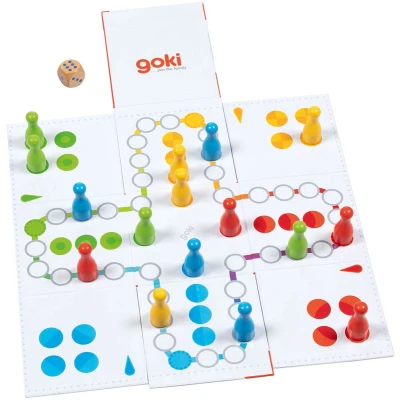 Afbeelding van Goki XXL Ludo in Kubus Bordspel