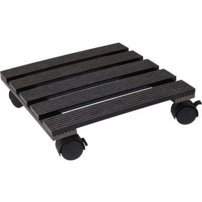Afbeelding van Plantentrolley met wieltjes Pro Garden 29 x cm (Grijs, Vierkant, Max. 100 kg)