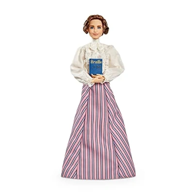 Afbeelding van Barbie Signature Helen Keller, verzamelpop, uitzonderlijke vrouwen, verzamelspeelgoed, GTJ78