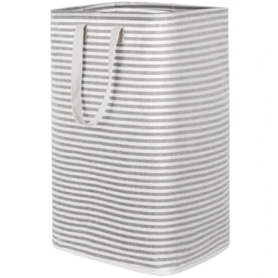 Afbeelding van Lifewit Grote wasmand 75 liter met verlengde handgreep, opvouwbare wasmand, draagbare voor wasgoed, kleding, dekens, kussens, wasmanden, grijs